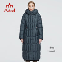 Astrid 2021 New Winter Women&#39;s coat women long warm parka Plaid fashion thick Jacket hooded Bio-Down female clothing Design 9546