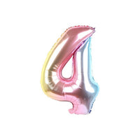 6pcs Rainbow Gradient Unicorn Party Balloon 32 inch Number Birthday Party Decorations Kids Unicorn Party Wedding Balloons Globos