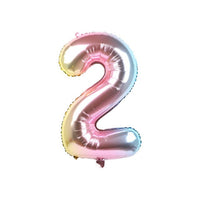 6pcs Rainbow Gradient Unicorn Party Balloon 32 inch Number Birthday Party Decorations Kids Unicorn Party Wedding Balloons Globos