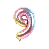 6pcs Rainbow Gradient Unicorn Party Balloon 32 inch Number Birthday Party Decorations Kids Unicorn Party Wedding Balloons Globos
