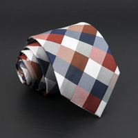 Fashion Polyester Necktie For Men Business Meeting Formal Striped Dot Floral 8cm Jacquard Tie Daily Wear Cravat Suit Accessories