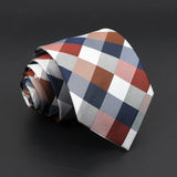 Fashion Polyester Necktie For Men Business Meeting Formal Striped Dot Floral 8cm Jacquard Tie Daily Wear Cravat Suit Accessories