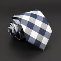 Fashion Polyester Necktie For Men Business Meeting Formal Striped Dot Floral 8cm Jacquard Tie Daily Wear Cravat Suit Accessories