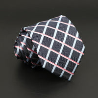 Fashion Polyester Necktie For Men Business Meeting Formal Striped Dot Floral 8cm Jacquard Tie Daily Wear Cravat Suit Accessories