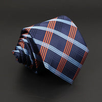 Fashion Polyester Necktie For Men Business Meeting Formal Striped Dot Floral 8cm Jacquard Tie Daily Wear Cravat Suit Accessories
