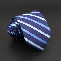 Fashion Polyester Necktie For Men Business Meeting Formal Striped Dot Floral 8cm Jacquard Tie Daily Wear Cravat Suit Accessories