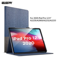 ESR Case for iPad Pro 12.9/11 2020 2018 11/10.5 Pro iPad 7th/Mini 1 2 3 4 5/iPad Air 1 2 3 4 Oxford Cloth PU Leather Smart Cover