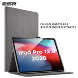 ESR Case for iPad Pro 12.9/11 2020 2018 11/10.5 Pro iPad 7th/Mini 1 2 3 4 5/iPad Air 1 2 3 4 Oxford Cloth PU Leather Smart Cover