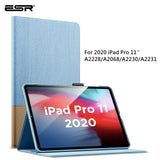 ESR Case for iPad Pro 12.9/11 2020 2018 11/10.5 Pro iPad 7th/Mini 1 2 3 4 5/iPad Air 1 2 3 4 Oxford Cloth PU Leather Smart Cover