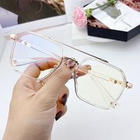 SHAUNA Retro Anti-Blue Light Square Glasses Frame Brand Designer Ins Popular Optical Eyeglasses Frames