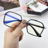 SHAUNA Retro Anti-Blue Light Square Glasses Frame Brand Designer Ins Popular Optical Eyeglasses Frames