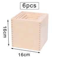 Baby Large Rainbow Stacker Stacking Waldorf Dolls Games Kids Creative Building Blocks Montessori Educational Wooden Toy Children