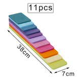 Baby Large Rainbow Stacker Stacking Waldorf Dolls Games Kids Creative Building Blocks Montessori Educational Wooden Toy Children
