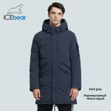 ICEbear 2021 winter  men&#39;s clothing  casual hooded jacket new fashion cotton coat brand male brand apparel  MWD20718I