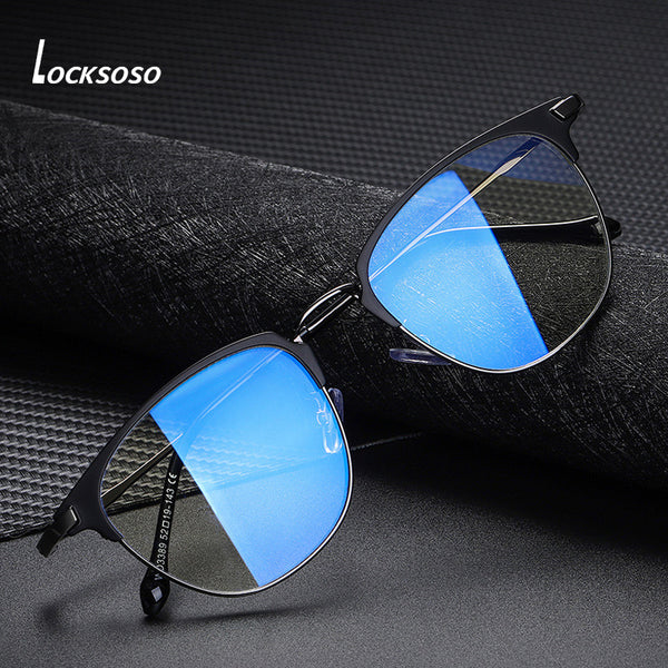 LOCKSOSO Anti Blue Light Glasses For Men Women Computer Game Anti Radiation Blue Ray Blocking Glasses Blocker Goggles Eyeglasses
