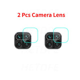 Full Coverage Glass For Xiaomi Redmi 9 9A 9T 9C NFC Camera Lens Film Screen Protector Redmi Note 9 Pro Max 9S 9T Tempered Glass