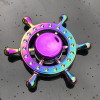 Colorful Fidget Spinner Metal Zinc Alloy Office Anxiety Relief Stress Fidget Gyro Toy Skull/snowflake Autism Toys for Children