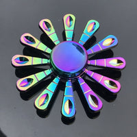 Colorful Fidget Spinner Metal Zinc Alloy Office Anxiety Relief Stress Fidget Gyro Toy Skull/snowflake Autism Toys for Children