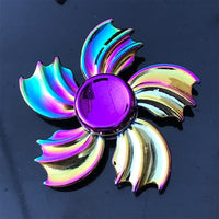 Colorful Fidget Spinner Metal Zinc Alloy Office Anxiety Relief Stress Fidget Gyro Toy Skull/snowflake Autism Toys for Children