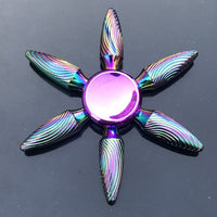 Colorful Fidget Spinner Metal Zinc Alloy Office Anxiety Relief Stress Fidget Gyro Toy Skull/snowflake Autism Toys for Children