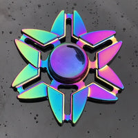 Colorful Fidget Spinner Metal Zinc Alloy Office Anxiety Relief Stress Fidget Gyro Toy Skull/snowflake Autism Toys for Children