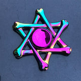 Colorful Fidget Spinner Metal Zinc Alloy Office Anxiety Relief Stress Fidget Gyro Toy Skull/snowflake Autism Toys for Children
