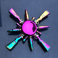 Colorful Fidget Spinner Metal Zinc Alloy Office Anxiety Relief Stress Fidget Gyro Toy Skull/snowflake Autism Toys for Children