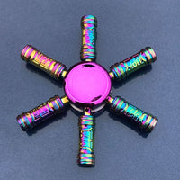 Colorful Fidget Spinner Metal Zinc Alloy Office Anxiety Relief Stress Fidget Gyro Toy Skull/snowflake Autism Toys for Children