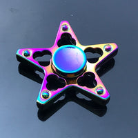 Colorful Fidget Spinner Metal Zinc Alloy Office Anxiety Relief Stress Fidget Gyro Toy Skull/snowflake Autism Toys for Children