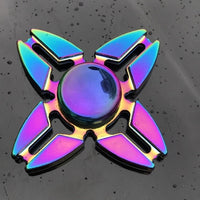Colorful Fidget Spinner Metal Zinc Alloy Office Anxiety Relief Stress Fidget Gyro Toy Skull/snowflake Autism Toys for Children