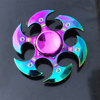 Colorful Fidget Spinner Metal Zinc Alloy Office Anxiety Relief Stress Fidget Gyro Toy Skull/snowflake Autism Toys for Children