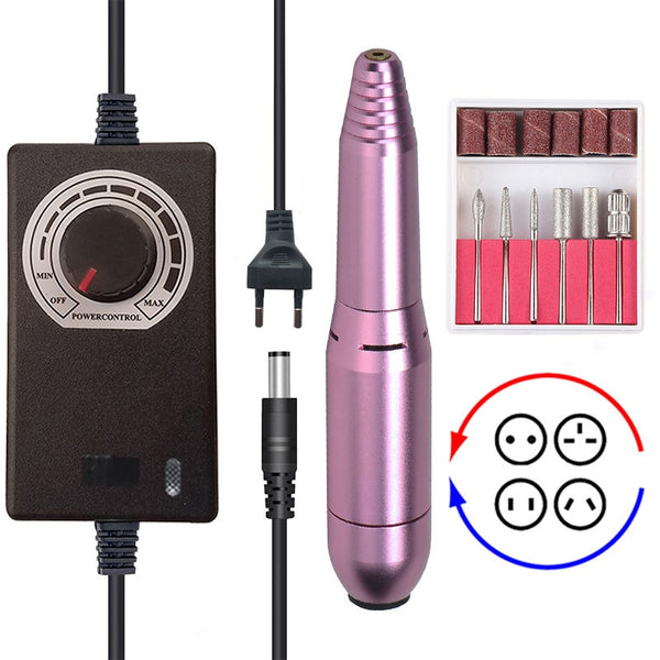 35000RPM Electric Nail Drill Machine Portable Manicure Drill Machine Professional Nail Drill Machine Salon Nail Drill Machine