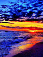 HUACAN Diamond Painting Full Drill Square Landscape 5D DIY Diamond Embroidery Seaside Sunset Picture Of Rhinestone Sunrise