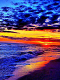 HUACAN Diamond Painting Full Drill Square Landscape 5D DIY Diamond Embroidery Seaside Sunset Picture Of Rhinestone Sunrise