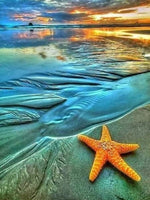 HUACAN Diamond Painting Full Drill Square Landscape 5D DIY Diamond Embroidery Seaside Sunset Picture Of Rhinestone Sunrise