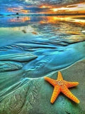 HUACAN Diamond Painting Full Drill Square Landscape 5D DIY Diamond Embroidery Seaside Sunset Picture Of Rhinestone Sunrise