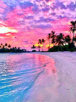 HUACAN Diamond Painting Full Drill Square Landscape 5D DIY Diamond Embroidery Seaside Sunset Picture Of Rhinestone Sunrise