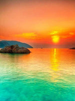 HUACAN Diamond Painting Full Drill Square Landscape 5D DIY Diamond Embroidery Seaside Sunset Picture Of Rhinestone Sunrise