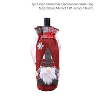 Christmas Bottle Cover Merry Christmas Decor For Home 2021 The Nightmare Before Christmas Ornments Xmas Gift New Year 2022 Noel