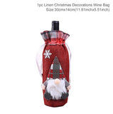 Christmas Bottle Cover Merry Christmas Decor For Home 2021 The Nightmare Before Christmas Ornments Xmas Gift New Year 2022 Noel