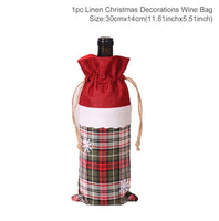 Christmas Bottle Cover Merry Christmas Decor For Home 2021 The Nightmare Before Christmas Ornments Xmas Gift New Year 2022 Noel
