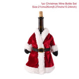 Christmas Bottle Cover Merry Christmas Decor For Home 2021 The Nightmare Before Christmas Ornments Xmas Gift New Year 2022 Noel