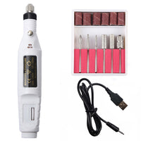 1 Set Mini Electric Nail Drill Machine Manicure Drill Machine Professional Nail Drill Machine Pedicure Sander Nail Drill File
