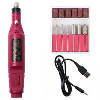 1 Set Mini Electric Nail Drill Machine Manicure Drill Machine Professional Nail Drill Machine Pedicure Sander Nail Drill File
