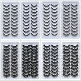 10pairs of false eyelashes natural mink false eyelashes make up  thick and soft eyelashes female makeup eyelashes free shipping