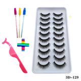 10pairs of false eyelashes natural mink false eyelashes make up  thick and soft eyelashes female makeup eyelashes free shipping