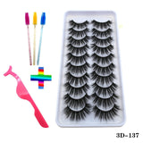 10pairs of false eyelashes natural mink false eyelashes make up  thick and soft eyelashes female makeup eyelashes free shipping