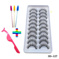 10pairs of false eyelashes natural mink false eyelashes make up  thick and soft eyelashes female makeup eyelashes free shipping