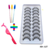 10pairs of false eyelashes natural mink false eyelashes make up  thick and soft eyelashes female makeup eyelashes free shipping