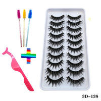 10pairs of false eyelashes natural mink false eyelashes make up  thick and soft eyelashes female makeup eyelashes free shipping